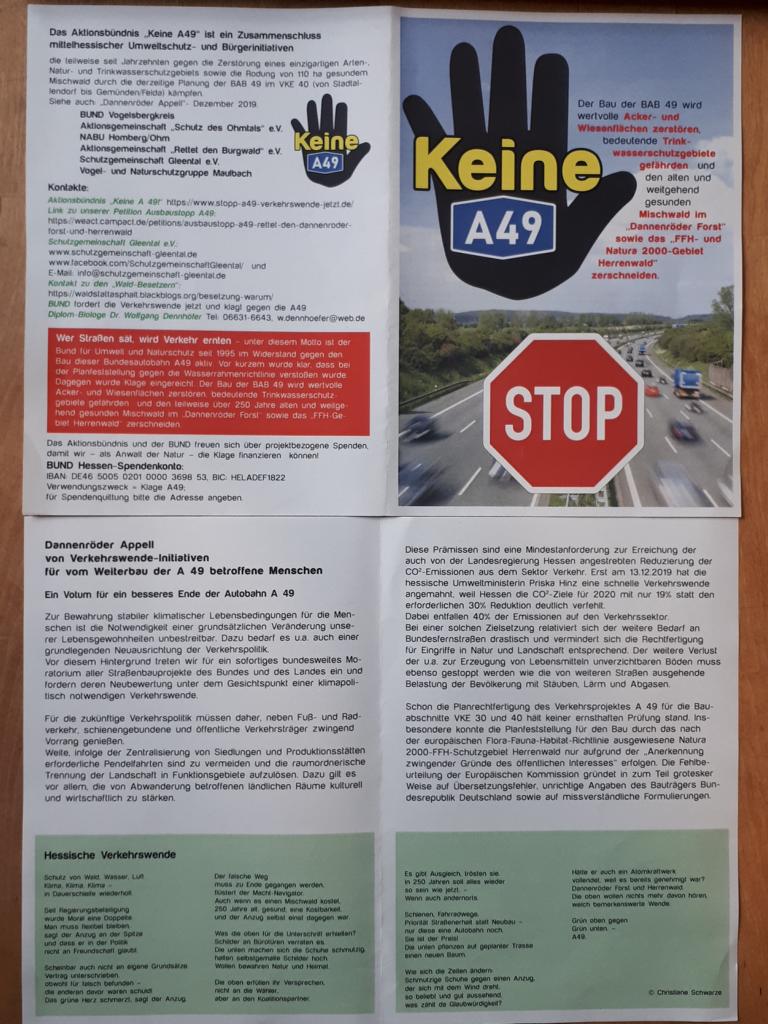 Informationsbroschüre Keine A49 Informationsbroschüre Keine A49