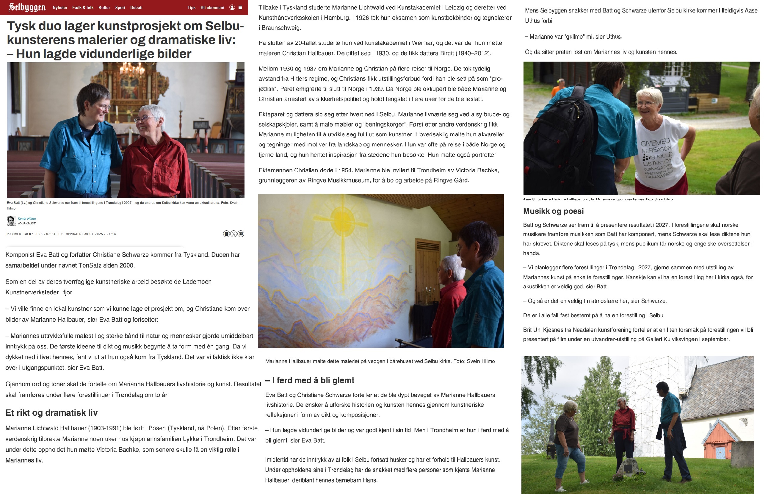 Selbyggen Interview July 2025 Selbyggen Interview July 2025